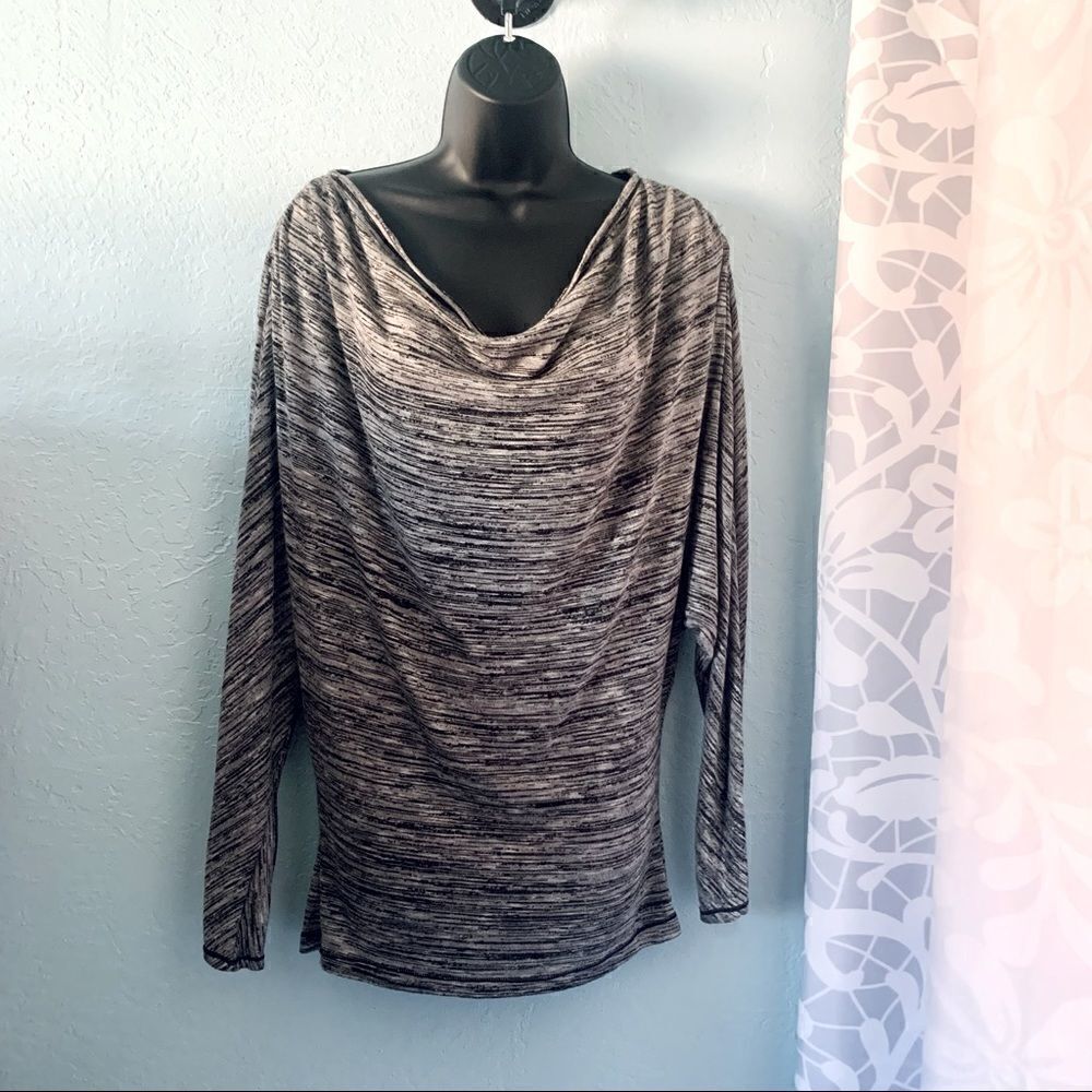 Max Edition Drape Neck Dolman Pullover Tunic Top Size Medium - Picture 2 of 11